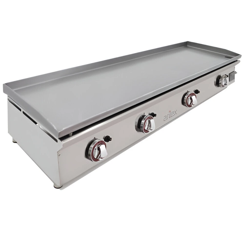 mobiliario-contract-plancha a gas 120 cm arilex en acero laminado de 6 mm 1